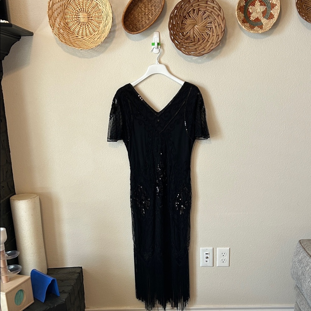 Elegant Black Sequin Dress